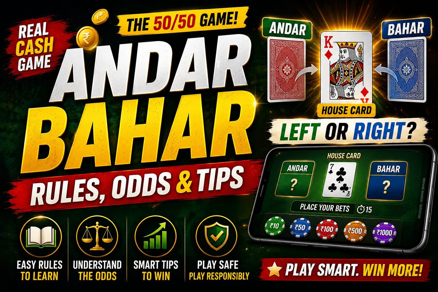 Andar Bahar Real Cash Game: Rules, Odds & Tips