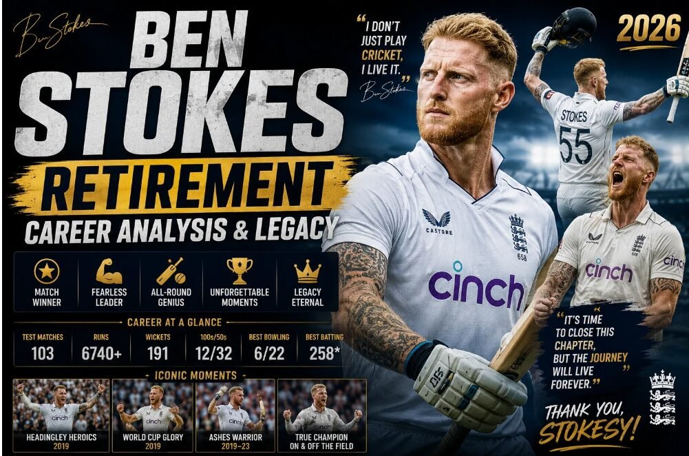 Ben Stokes Retirement Career Analysis & Legacy 2026