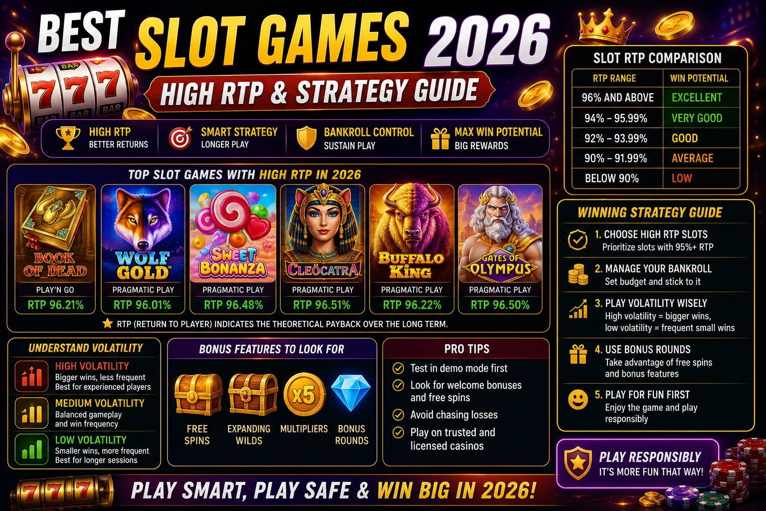 Best Slot Games 2026 High RTP & Strategy Guide