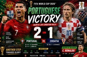 Portugal vs Croatia 2-1 FIFA World Cup 2026 Match Report