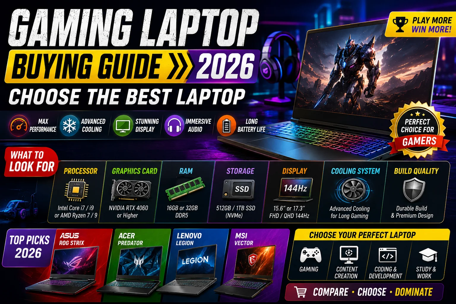 Gaming Laptop Buying Guide 2026 Choose the Best Laptop
