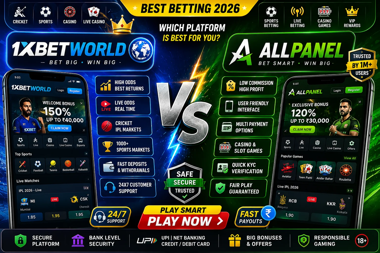 1xbetworld vs AllPanel Best Betting 2026