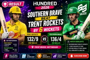 Trent Rockets vs Southern Brave Result | The Hundred 2026