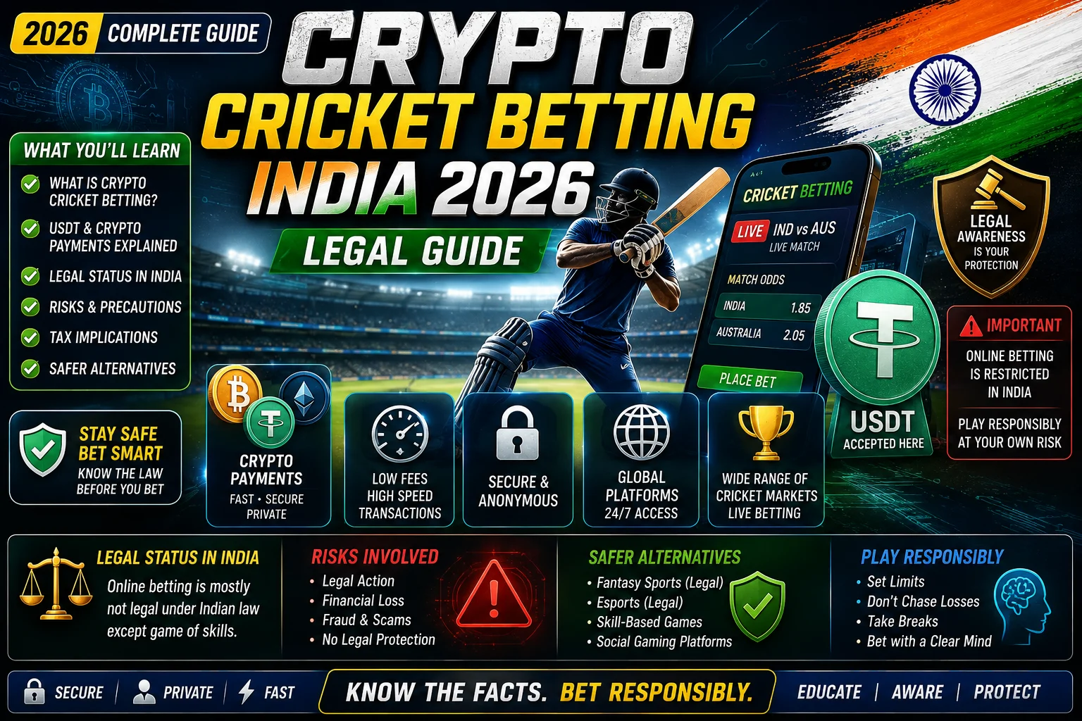 Crypto Cricket Betting India 2026: Legal Guide